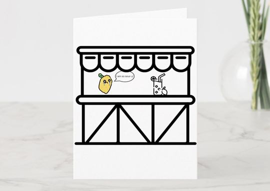 Kawaii Greeting Card - Apology - I'm So Sour-y