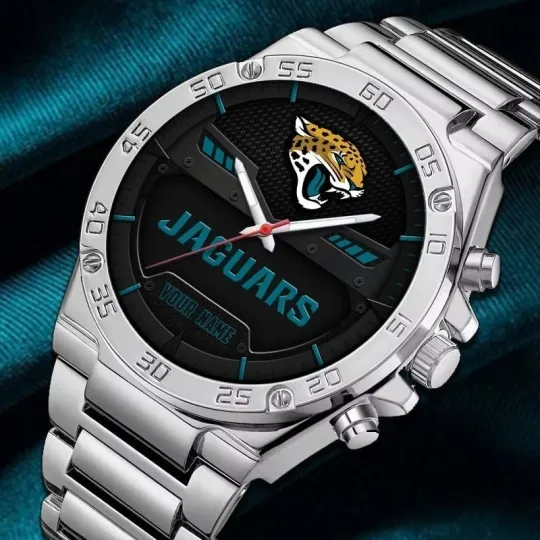 Discover Personalized Jacksonville Football Jaguarss Team Gentleman Stainless Steel Watch