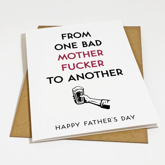 Funny Father's Day Card For Best Friend or Drinking Buddy - New Dad Fathers Day Card - Hilarious Greeting Card For Dad