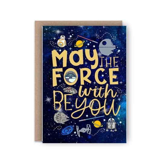 May the Force Be With You | Birthday Card | Greeting cards
