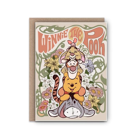 Winnie The Pooh | Birthday Card | Encouragement | Blank cards | Greeting cards