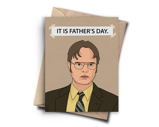 Funny Fathers Day Card for Dad - Pop Culture Father's Day Gift From Daughter Son Wife For Husband