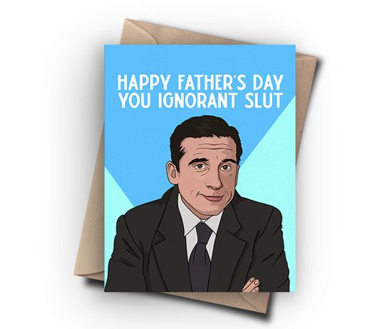 Funny Fathers Day Card for Dad Sarcastic Father's Day Gift From Wife For Husband - Father's Day from Daughter, Son