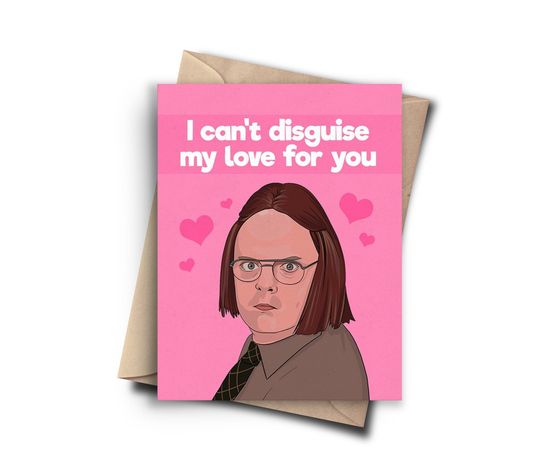 The Office Funny Love Day Card for Him, Her - Funny Anniversary Card, Sitcom Fan Valentine's Day Card