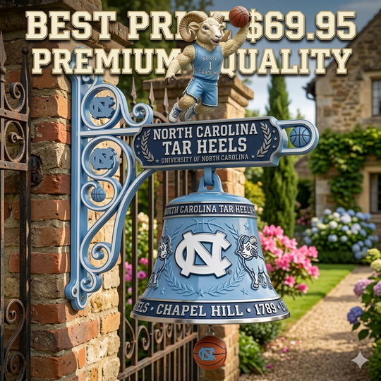 North Carolina Tar Heels Wall Bell