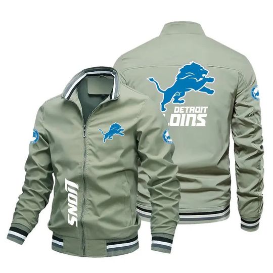 Detroit Lions High Collar Bomber Jacket