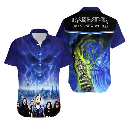 Iron Maiden Brave New World Hawaiian Shirt, Aloha Shirt For Men Women