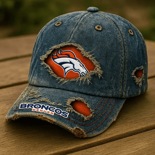 Denver Broncos Denim Washed Cap New Style