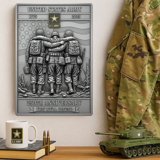 Legacy of Service Custom Metal Sign for Soldiers
