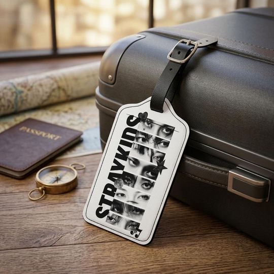 Stray Kids Kpop Boy Band Luggage Tags, Stray Kids Luggage Tags, Stray Kids Luggage Tags, Travel Gift