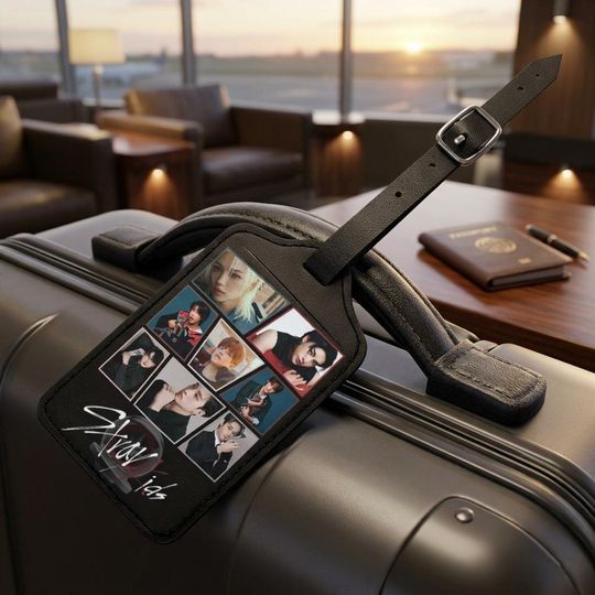 Stray Kids Kpop Boy Band Luggage Tags, Stray Kids Luggage Tags, Stray Kids Luggage Tags, Travel Gift