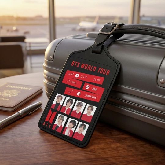 BTS Kpop Boy Band Luggage Tags, Bangtan Boys Arirang Luggage Tags, Army Luggage Tags, Travel Gift, Suitcase Tag