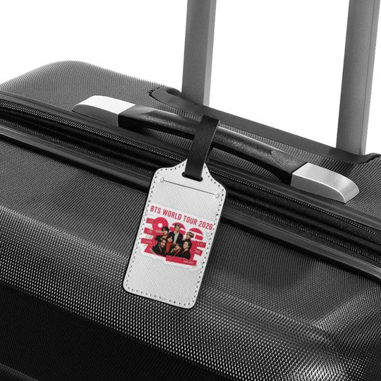 BT21 Kpop Luggage Tag, Suitcase ID Tag, Travel Bag Accessory