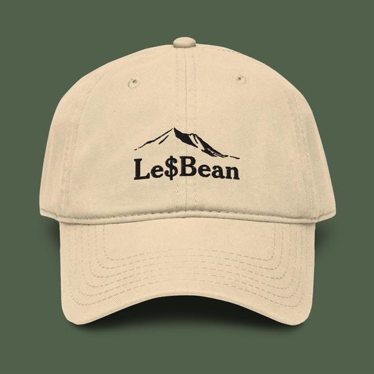 LeBean Embroidered Garment Washed Baseball Cap: Lesbian Pride Hat