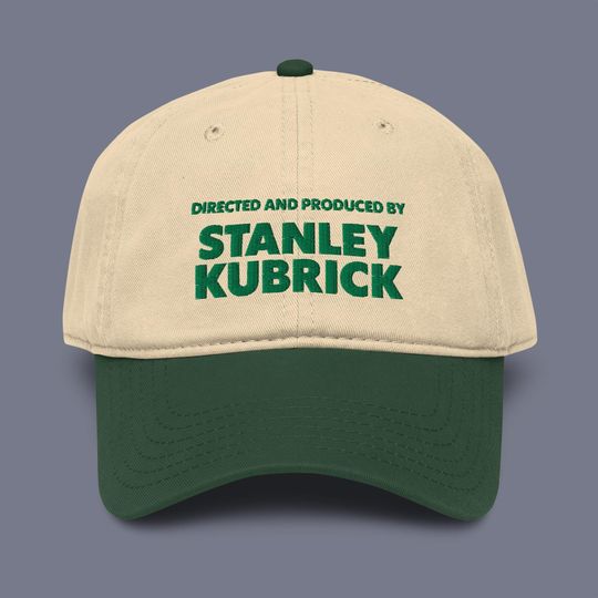 Stanley Kubrick Embroidered Garment Washed Baseball Cap | Director Hat
