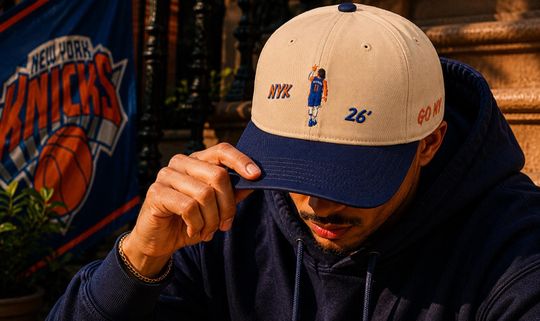 Knicks Brunson Limited Edition Embroidery Garment Washed Baseball cap