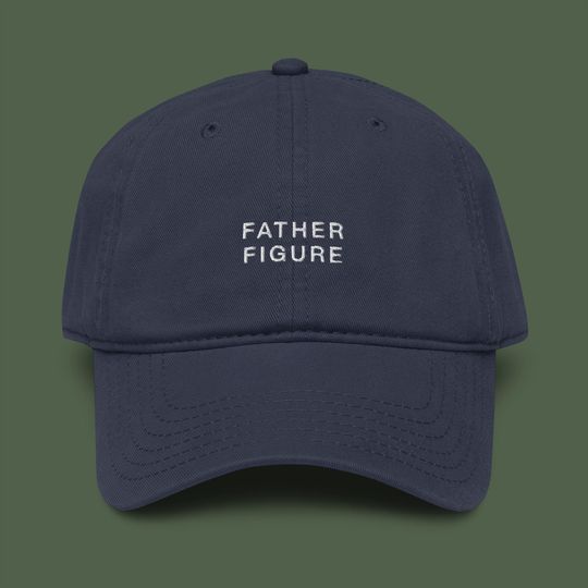 Father Figure Embroidered Garment Washed Baseball Cap