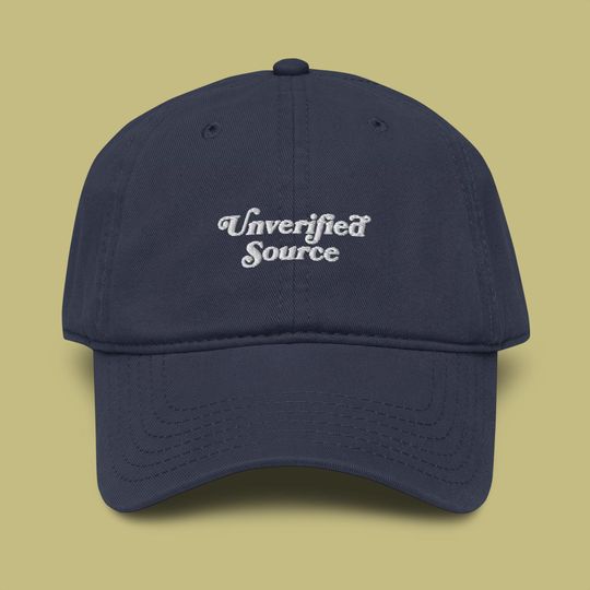 Unverified Source Embroidered Garment Washed Baseball Cap