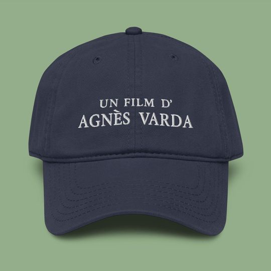 Agns Varda Embroidered Garment Washed Baseball Hat: Film Director Cap