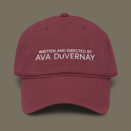 Ava DuVernay Embroidered Garment Washed Baseball Hat: Film Director Cap