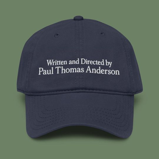 Paul Thomas Anderson Embroidered Garment Washed Baseball Cap | Director Hat