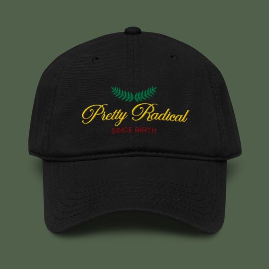 Pretty Radical Since Birth Embroidered Garment Washed Baseball Cap