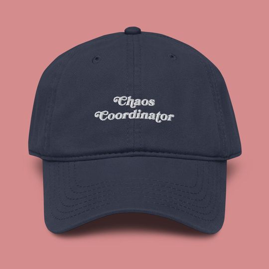Chaos Coordinator Embroidered Garment Washed Baseball Cap