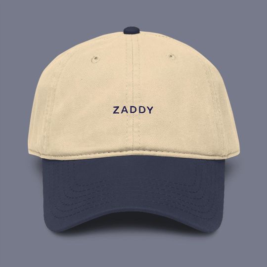 Zaddy Embroidered Garment Washed Baseball Cap