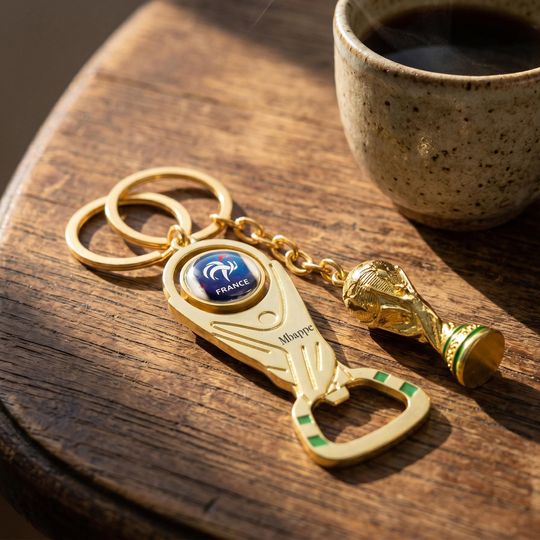 Football Fan Gift, Father's Day Gift, 2026 World Cup Trophy Bottle Opener Keychain, Soccer Collectible Sports Memorabilia, World Cup Merch