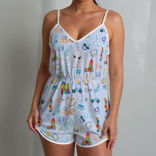 Elephant & Toys ABDL Romper: Adult Baby Cami Overall