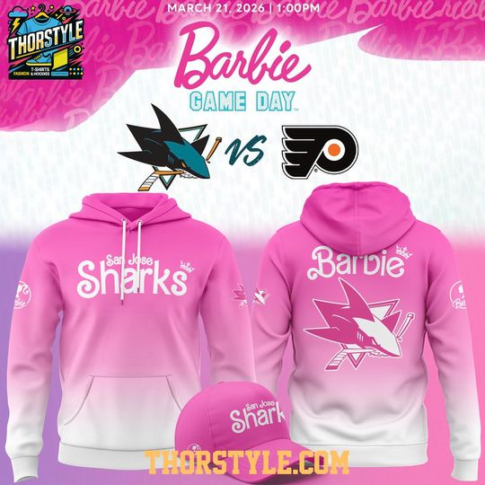 San Jose Sharks Barbie Game Night 2026 Hoodie
