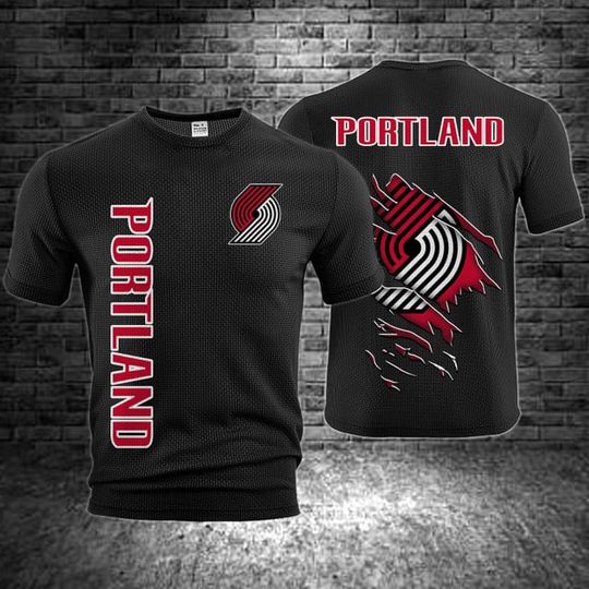 Portland Trail Blazers Waffle T-Shirt for Mens