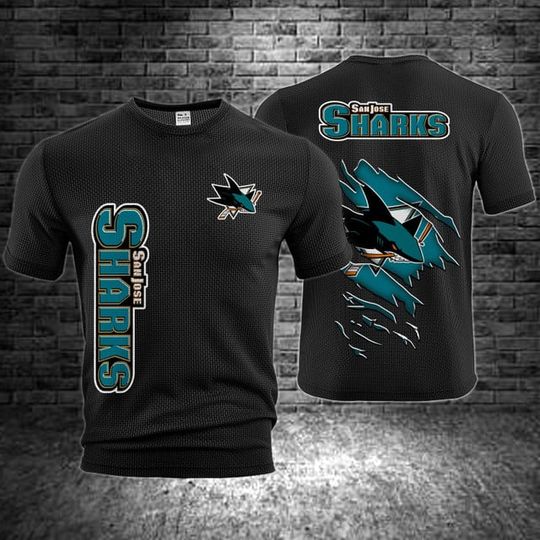 San Jose Sharks Waffle T-Shirt for Mens