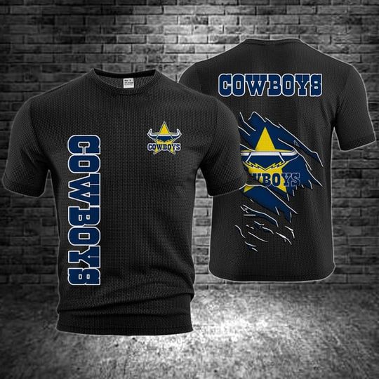 North Queensland Cowboys Waffle T-Shirt for Mens