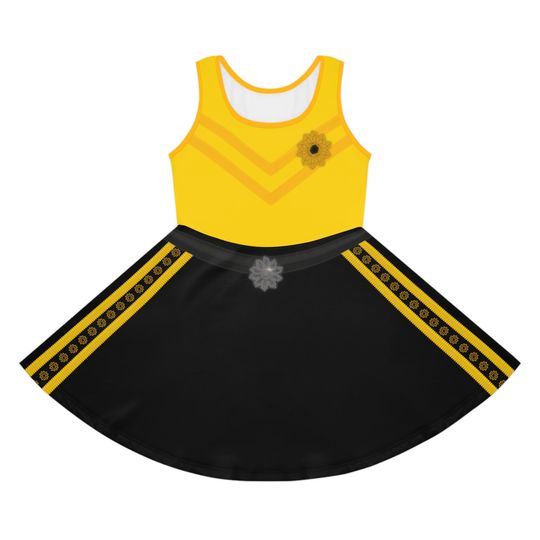 Tsehay Wiggle Inspired Sunflower Sundress for Toddler Girls