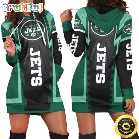 football New York Jets Hoodie Dress Print 3D Hoodie Women For Fans