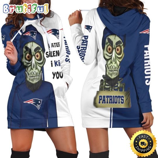 football New England Patriots Hoodie Dress Haters I Kill You Print 3D Hoodie Women For Fans