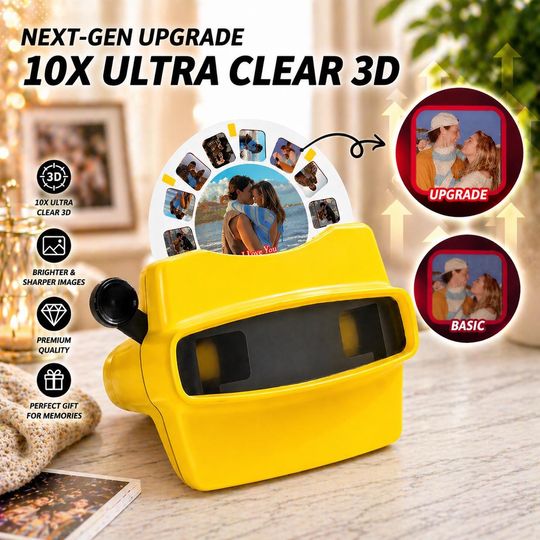 Custom ViewMaster Photo Gift | Retro Viewfinder Reel | 3D Photo Viewer| Personalized Wedding Keepsake Reel Gift | Custom viewfinder
