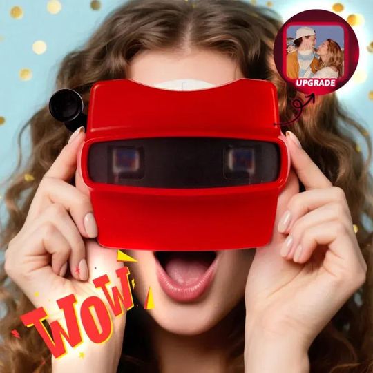 Custom 3D Viewfinder and Reel 10x Ultra-Clear 3D Upgraded Version Personalised Viewmaster style
