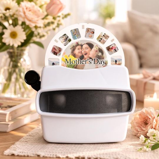 Custom Photo View Master Reel, Personalized Mother's Day Gift, Retro Memory Viewer