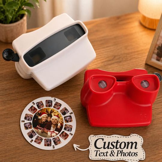 Custom 3D Photo Viewfinder Reel  Upgraded 10x Ultra-Clear Viewer, Personalized Memory Keepsake