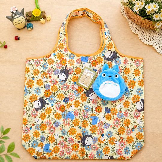 Totoro Shopping Tote Bag, Japan Anime Tote Bag