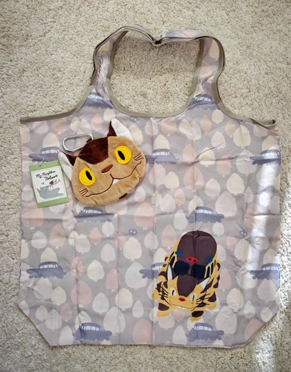 Japan Forest Cat Tote Bag, Cute Shopping Tote Bag