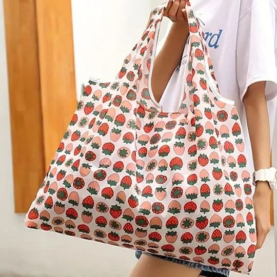 Strawberries Shopping Tote Bag