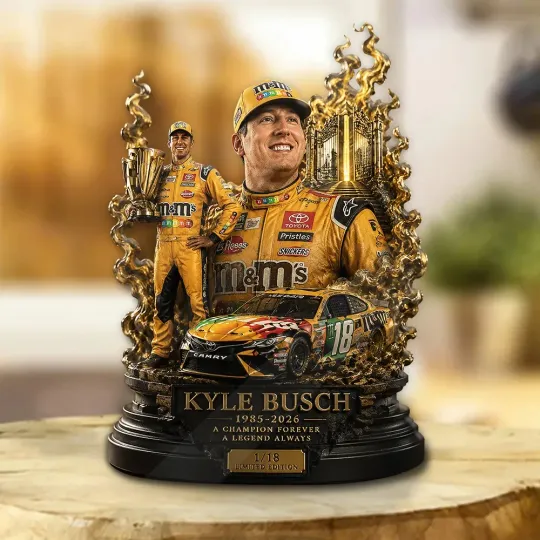 Kyle Busch Shape Acrylic Plaque