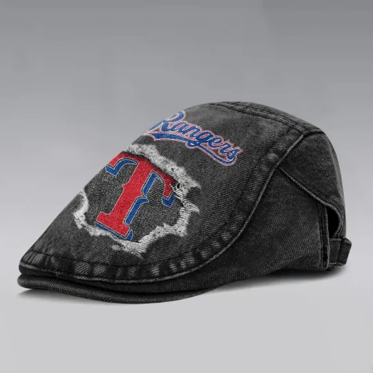 Texas Rangers Casual Adjustable Newsboy Cap