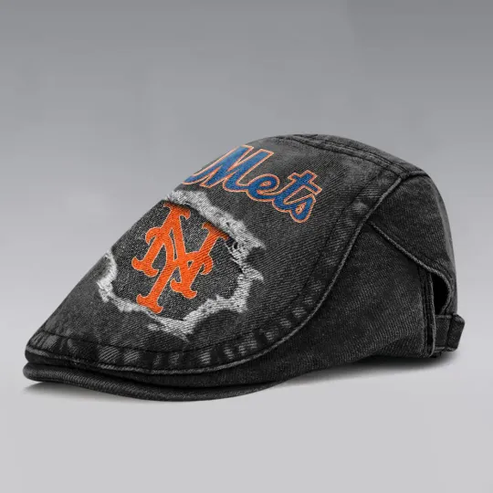 New York Mets Casual Adjustable Newsboy Cap