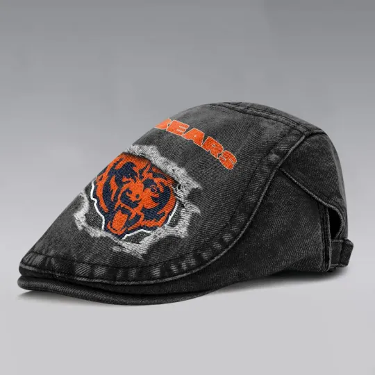 Chicago Bears Casual Adjustable Newsboy Cap