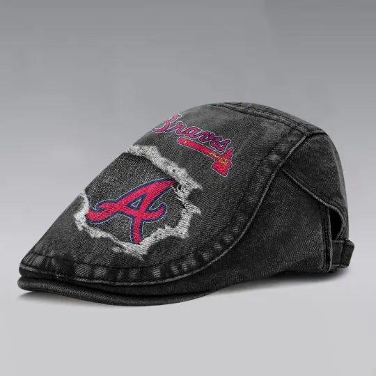 Atlanta Braves Casual Adjustable Newsboy Cap