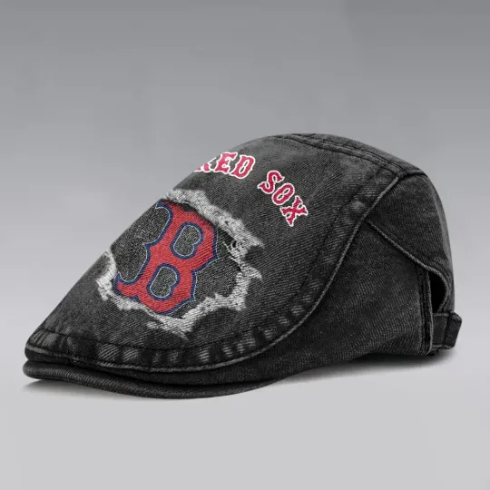 Boston Red Sox Casual Adjustable Newsboy Cap